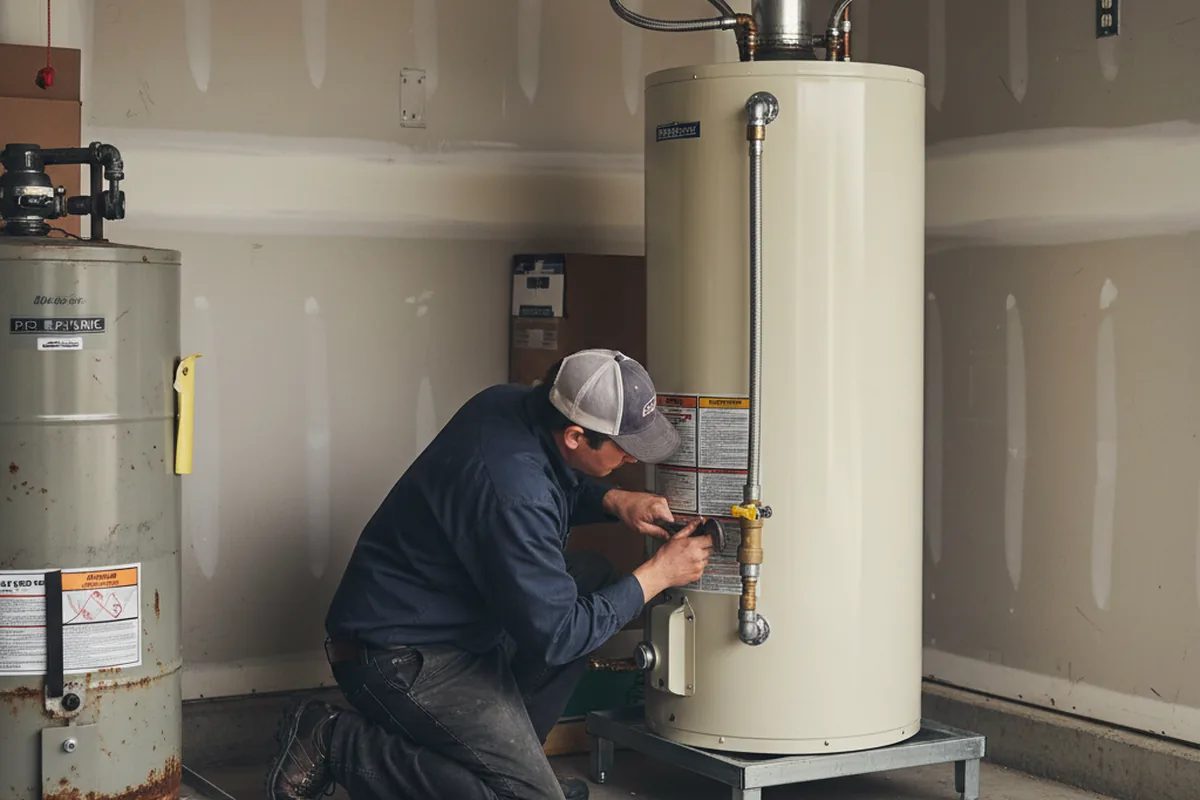 Water heater and shutoff valve replacement in Lookout Mountain
